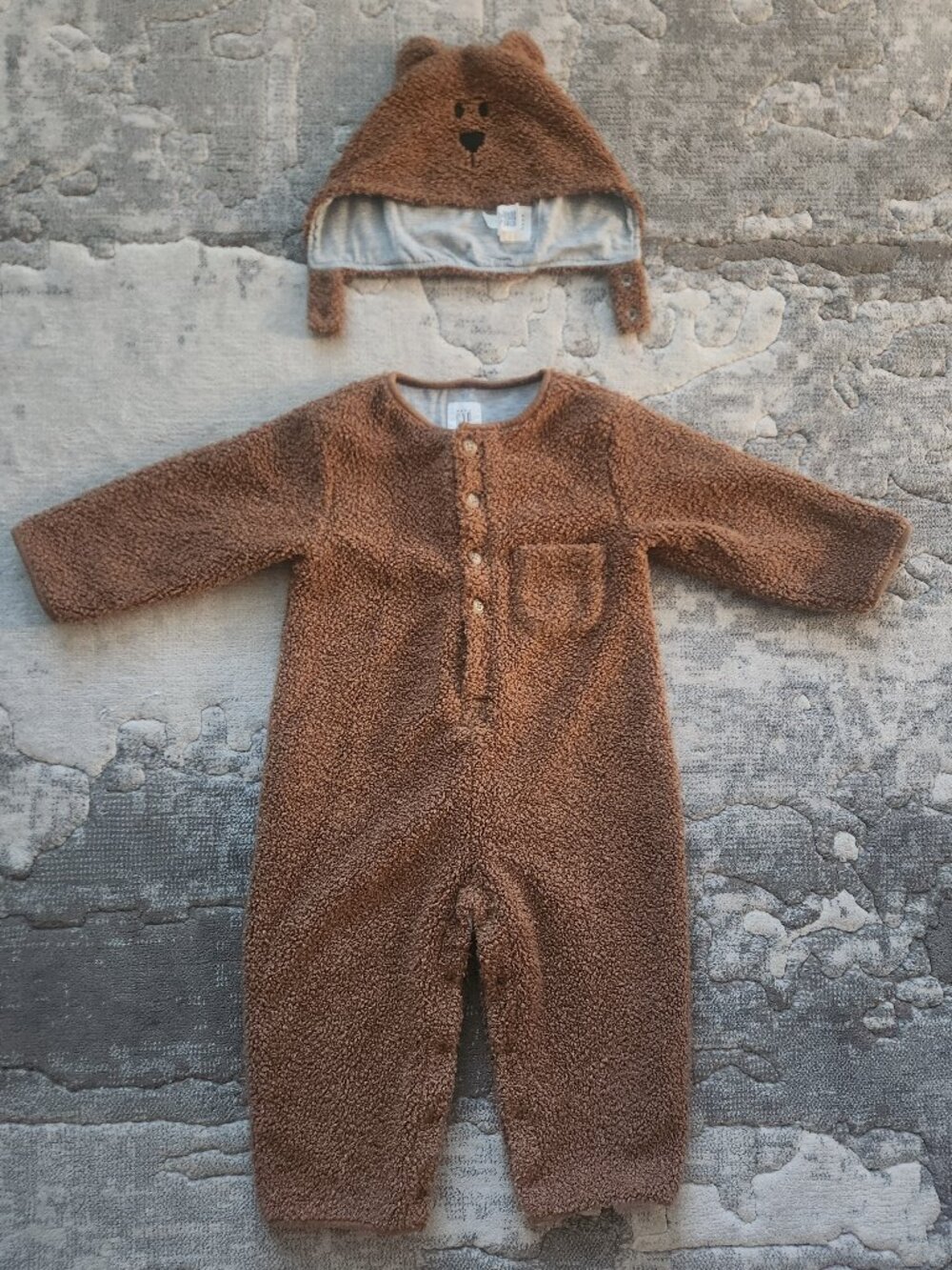 Gap Baby Brown Teddy Bear Warm Outfit Costume Halloween Dress Up 3XL (3 Years)